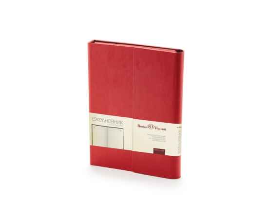 Ежедневник недатированный с магнитным клапаном А5 Waltz, 3-543.04, Цвет: красный