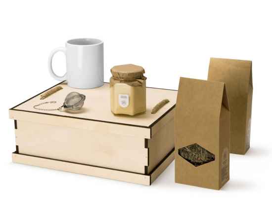 Подарочный набор Tea Duo Deluxe, 700326.06, Цвет: коричневый,белый,натуральный