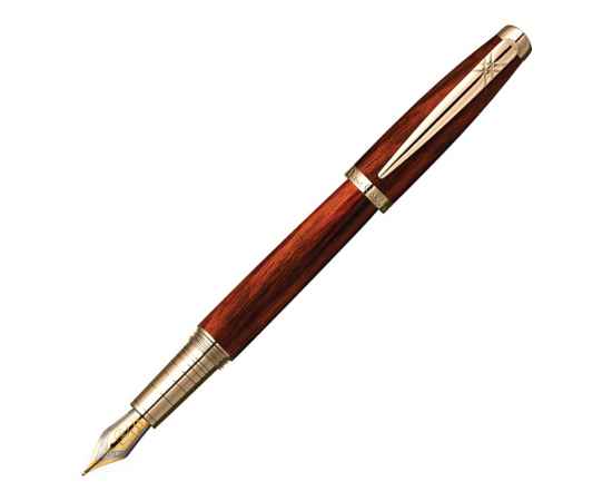 Ручка перьевая Majestic, 417564, Цвет: черный,коричневый,золотистый