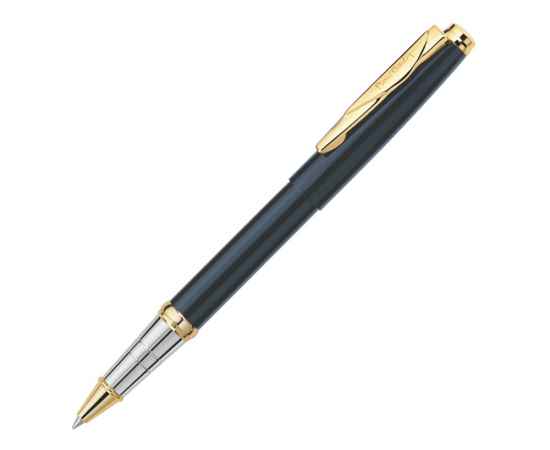 Ручка-роллер Gamme Classic, 417586, Цвет: черный,золотистый,серебристый