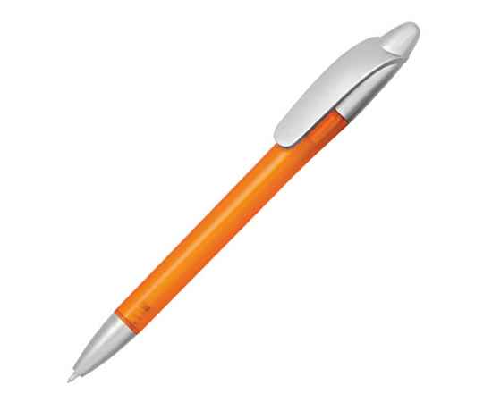 Ручка пластиковая шариковая Кейдж, 15274.13, Цвет: оранжевый,серебристый