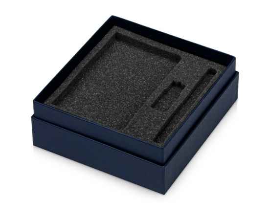 Коробка с ложементом Smooth M для ручки, флешки и блокнота А6, 700479, Цвет: синий