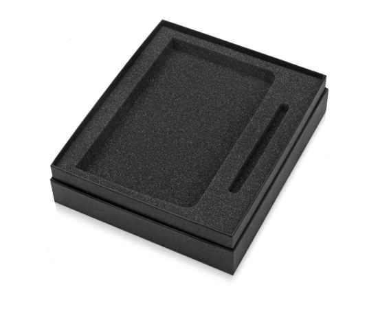 Коробка с ложементом Smooth L для ручки и блокнота А5, 700381, Цвет: черный