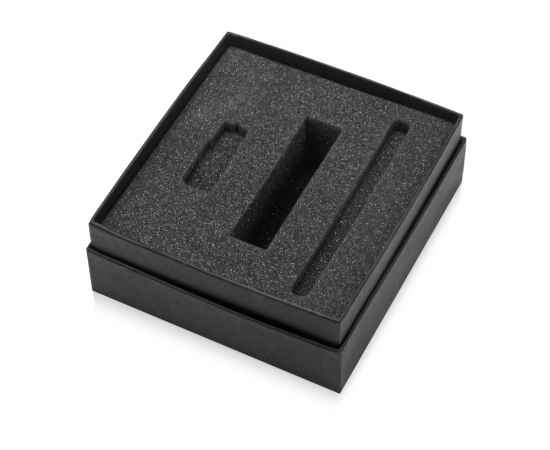 Коробка с ложементом Smooth M для зарядного устройства, ручки и флешки, 700378, Цвет: черный