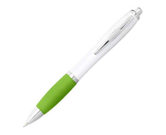 Ручка пластиковая шариковая Nash, черные чернила, 10637109, Цвет: белый,лайм, Размер: черные чернила