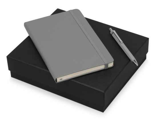 Подарочный набор Moleskine Hemingway с блокнотом А5 и ручкой, 700368.03, Цвет: серый,серый