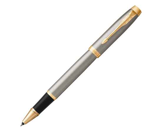 Ручка роллер Parker IM Core Brushed Metal GT, 1931663, Цвет: золотистый,серый