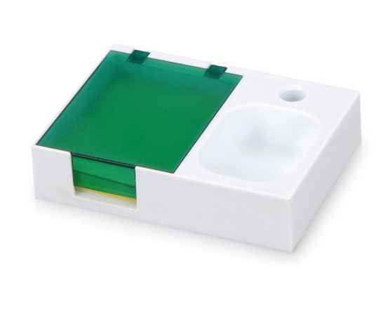 Подставка под ручку и скрепки Потакет, 599403, Цвет: зеленый,белый