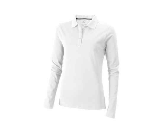 Рубашка поло Oakville женская с длинным рукавом, XS, 3808701XS, Цвет: белый, Размер: XS