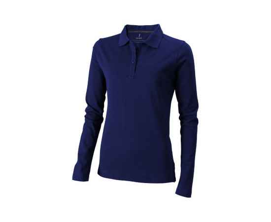 Рубашка поло Oakville женская с длинным рукавом, XS, 3808749XS, Цвет: темно-синий, Размер: XS