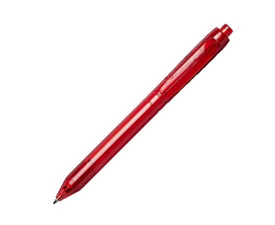 Ручка пластиковая шариковая Vancouver, 10657805, Цвет: красный прозрачный