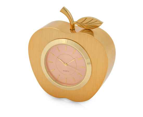 Часы настольные Золотое яблоко, 226905, Цвет: золотистый,розовый