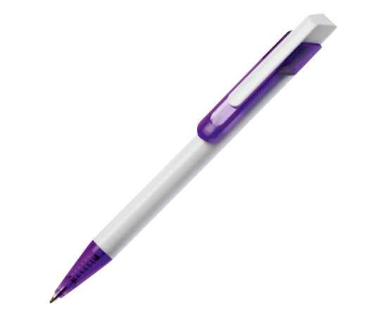 Ручка пластиковая шариковая Бавария, 13481.14, Цвет: фиолетовый,белый