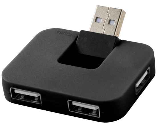 12359800 USB Hub Gaia на 4 порта, Цвет: черный