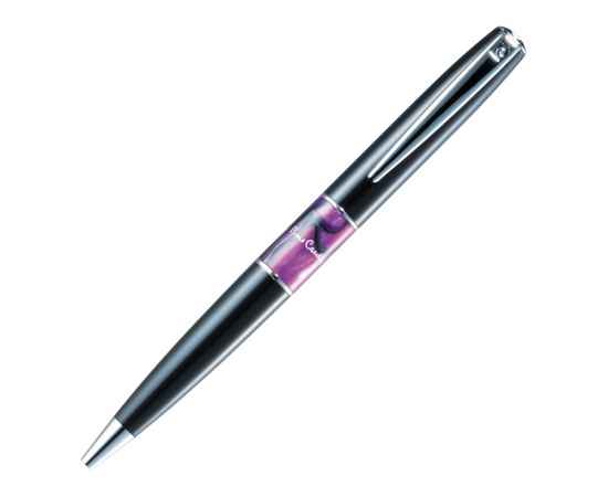 Ручка шариковая Libra, 413405, Цвет: черный,фиолетовый,серебристый