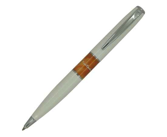 Ручка шариковая Libra, 417435, Цвет: оранжевый,серебристый,белый