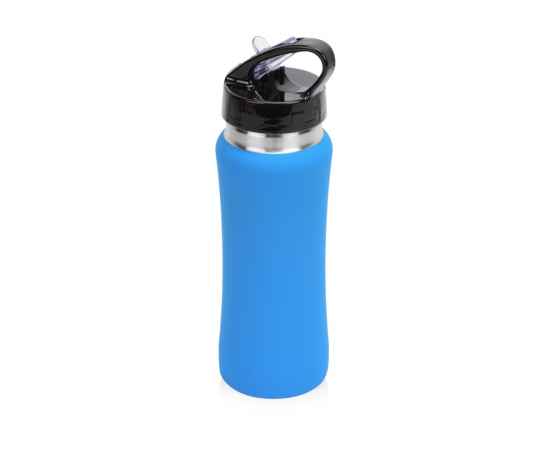 Бутылка спортивная из стали Коста-Рика, 600 мл, 828042, Цвет: голубой, Объем: 600