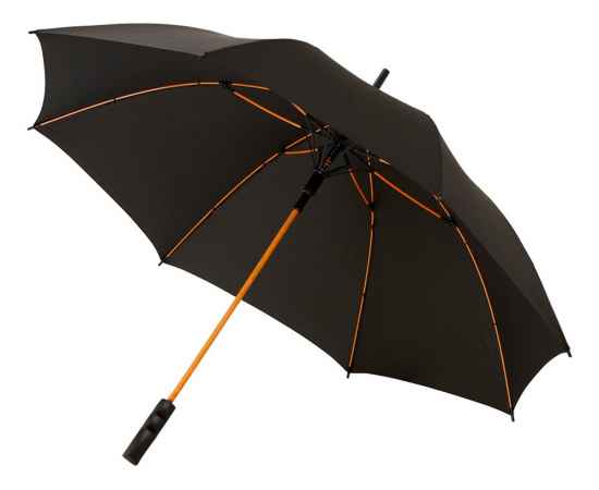 Зонт-трость Spark, 10908704, Цвет: черный,оранжевый