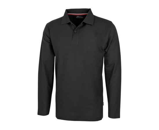 Рубашка поло Point мужская с длинным рукавом, M, 3310699M, Цвет: черный, Размер: M