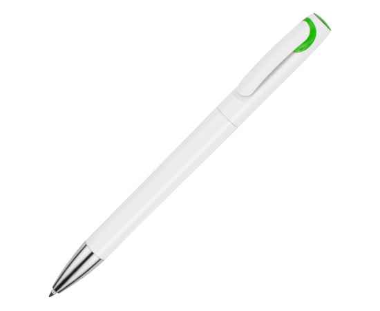 Ручка пластиковая шариковая Локи, 13615.19, Цвет: зеленое яблоко,белый