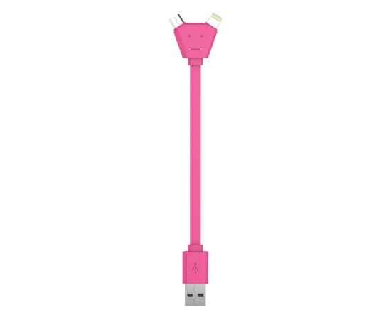 965409 USB-переходник Y Cable, Цвет: розовый