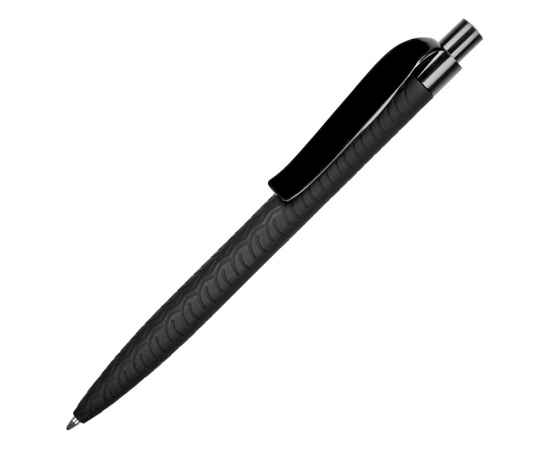 Ручка пластиковая шариковая Prodir QS 03 PRP с рисунком протектор шины софт-тач PRP, qs03prp-75