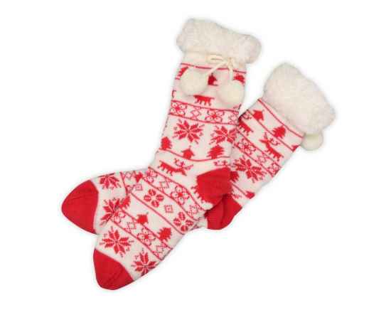 Домашние носки женские, 36-37, 790811, Цвет: красный, Размер: 36-37
