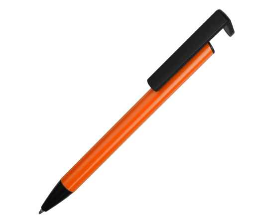Ручка-подставка шариковая Кипер Металл, 304608, Цвет: черный,оранжевый