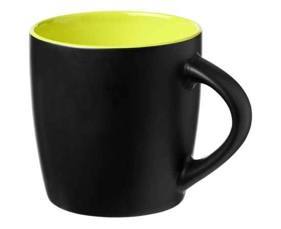 Керамическая чашка Riviera, 10047604, Цвет: черный,лайм, Объем: 330