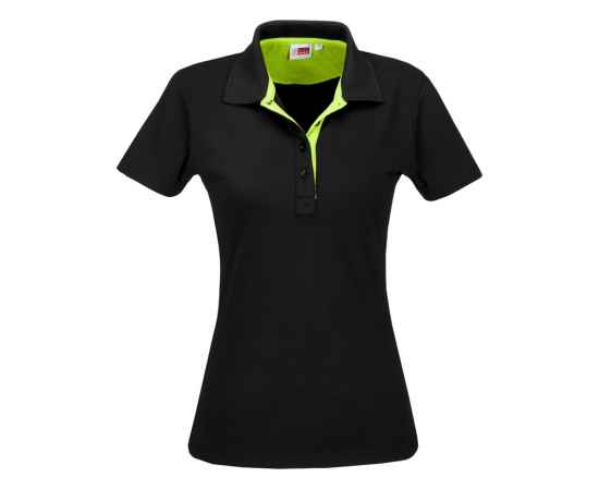 Рубашка поло Solo женская, M, 1517768M, Цвет: черный,лайм, Размер: M