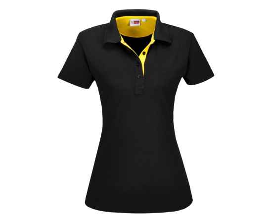 Рубашка поло Solo женская, M, 1517715M, Цвет: черный,желтый, Размер: M