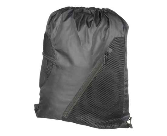 Спортивный рюкзак из сетки на молнии, 12028700, Цвет: черный
