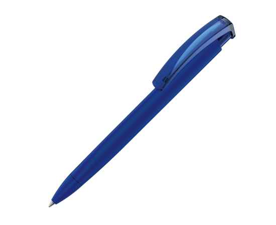 Ручка пластиковая шариковая трехгранная Trinity K transparent Gum soft-touch, 187926.22, Цвет: темно-синий