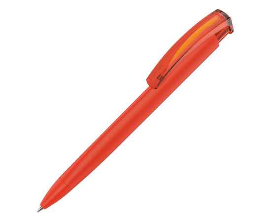 Ручка пластиковая шариковая трехгранная Trinity K transparent Gum soft-touch, 187926.13, Цвет: оранжевый