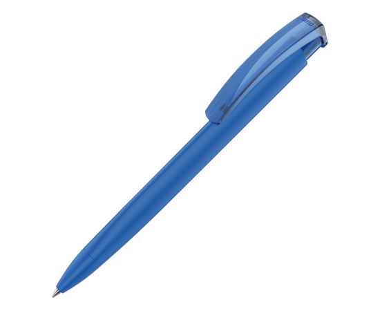 Ручка пластиковая шариковая трехгранная Trinity K transparent Gum soft-touch, 187926.02, Цвет: синий