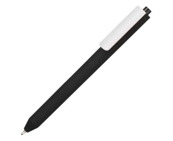 Ручка пластиковая шариковая Pigra  P03 софт-тач, p03prm-304, Цвет: черный,белый