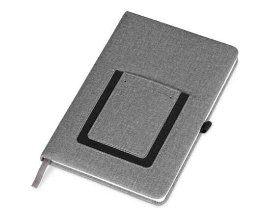 Блокнот А5 Pocket с карманом для телефона, 787150, Цвет: серый