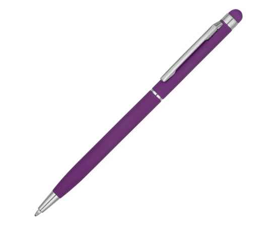 Ручка-стилус металлическая шариковая Jucy Soft soft-touch, 18570.14, Цвет: фиолетовый
