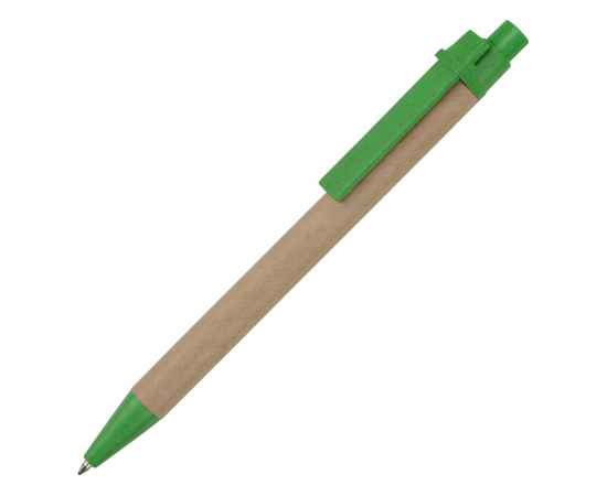 Ручка картонная шариковая Эко 3.0, 12380.03, Цвет: зеленый,светло-коричневый