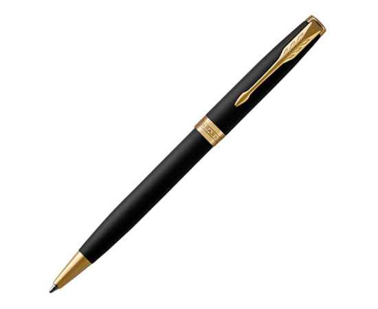 Ручка шариковая Parker Sonnet Core Matte Black GT, 1931519, Цвет: черный,золотистый