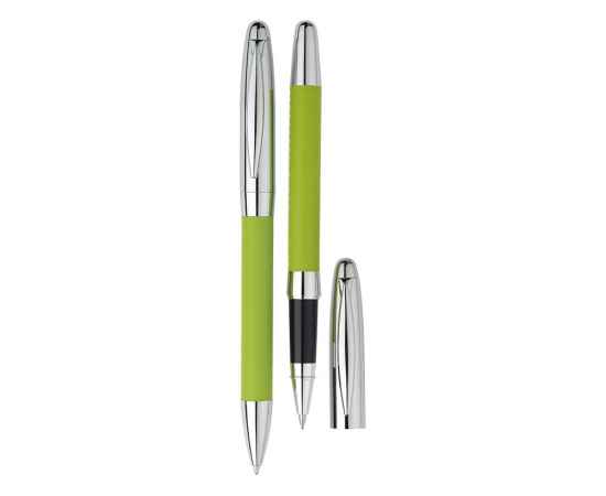 Подарочный набор ручек Рейн, 51401.19p, Цвет: серебристый,светло-зеленый