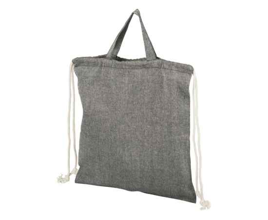 Сумка-рюкзак Pheebs из переработанного хлопка, 150 г/м², 12045901, Цвет: черный