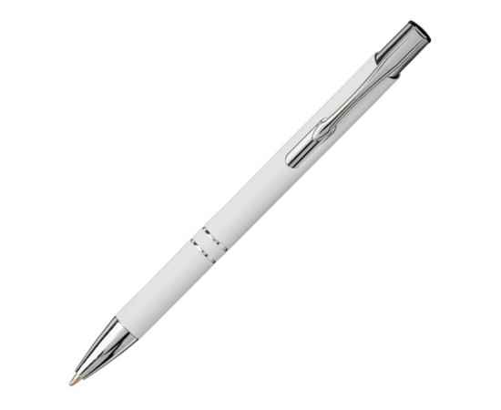 Ручка металлическая шариковая Moneta с антискользящим покрытием, 10743703, Цвет: белый