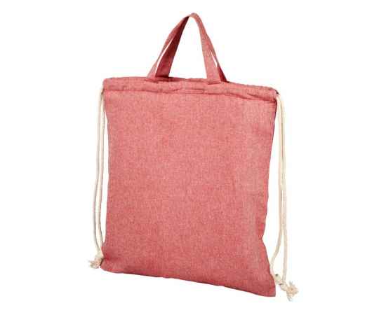 Сумка-рюкзак Pheebs из переработанного хлопка, 150 г/м², 12045903, Цвет: красный