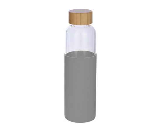 Стеклянная бутылка для воды в силиконовом чехле Refine, 887310, Цвет: серый,прозрачный, Объем: 550