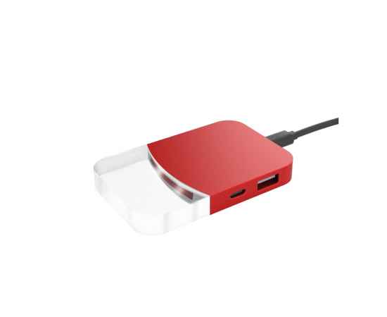 965138 USB хаб Mini iLO Hub, Цвет: красный
