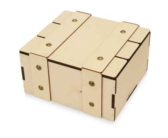 Деревянная подарочная коробка с крышкой Ларчик, 625302