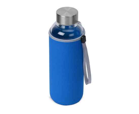 Бутылка для воды Pure c чехлом, 887322, Цвет: синий,прозрачный, Объем: 420