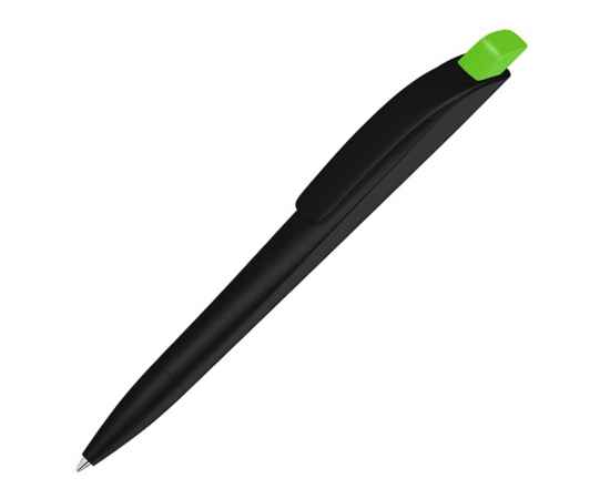 Ручка шариковая пластиковая Stream, 187903.13, Цвет: черный,салатовый