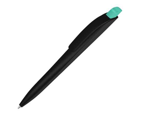 Ручка шариковая пластиковая Stream, 187903.23, Цвет: черный,бирюзовый